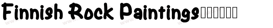 Finnish Rock Paintings字体转换